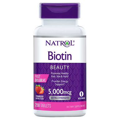 Natrol Biotin Beauty Fast Dissolve 5,000mcg, 250 Tablets