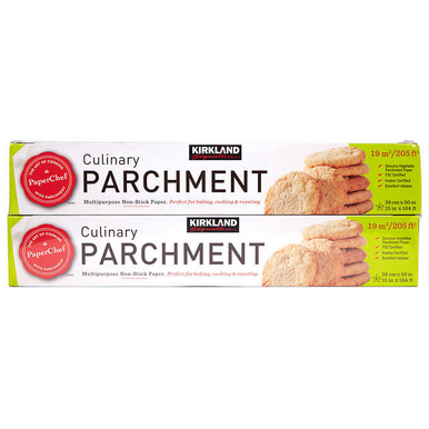 Kirkland Non-Stick Parchment Paper, 205 Sq Ft (2 Pack)