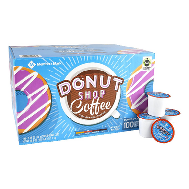 Member's Mark Donut Shop Coffee Single Serve K-Cup Coffee Pods, 100 ct.