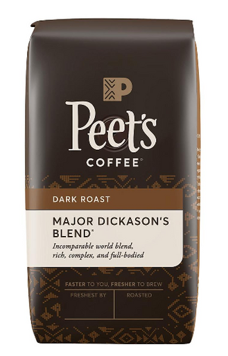 Peet's Coffee Major Dickason's Blend Whole Bean Dark Roast, 32 oz.