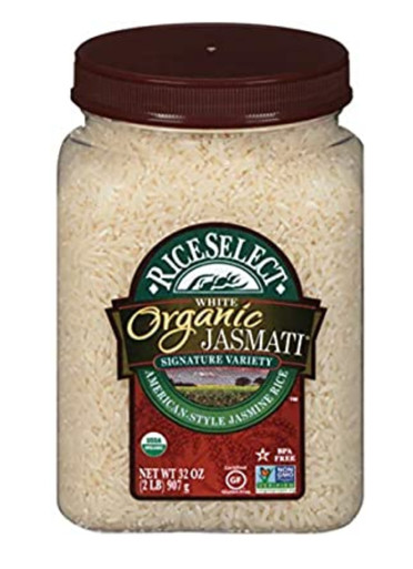 Rice Select Organic Jasmati Rice, 32 oz Jar