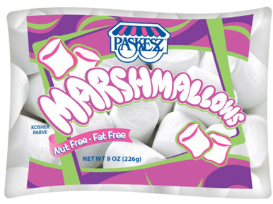 Paskesz White Marshmallows, 8 oz