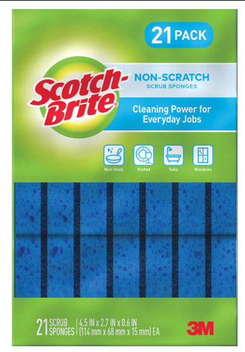 Scotch Brite Non-Scratch Sponge, 21 count
