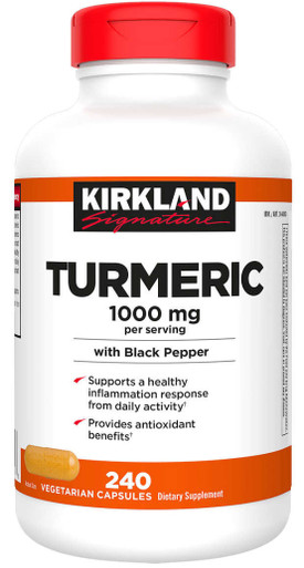 Kirkland Signature Turmeric 1000 mg., 240 Capsules
