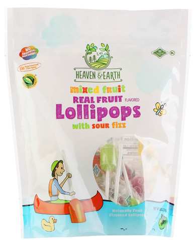 Heaven & Earth Mixed Fruit Flavored Lollipops, 8.8oz