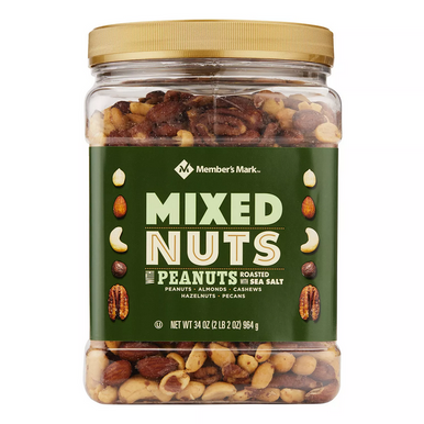 Member's Mark Roasted and Salted Mixed Nuts with Peanuts (34 oz.)