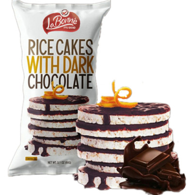Rice Cakes with Dark Chocolate, Kosher for Passover 3.1 oz