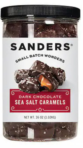 Sanders Dark Chocolate Sea Salt Caramels, 36 oz
