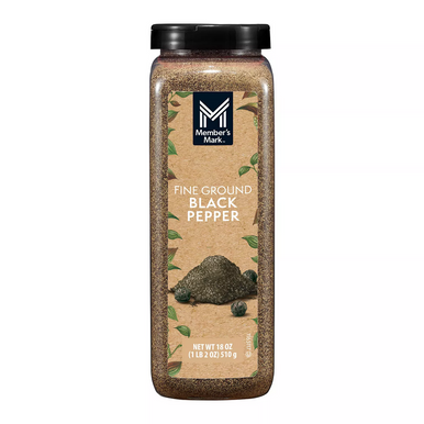 Member's Mark Fine Ground Black Pepper, 18 oz.