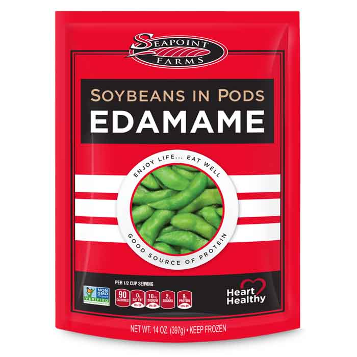 Seapoint Farms - Edamame Soybean Pods, 14 oz | Pack of 12