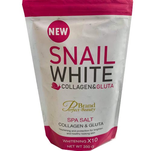 Snail White - Collagen & Gluta - Spa Salt - White Scrub Soap - 350 G
