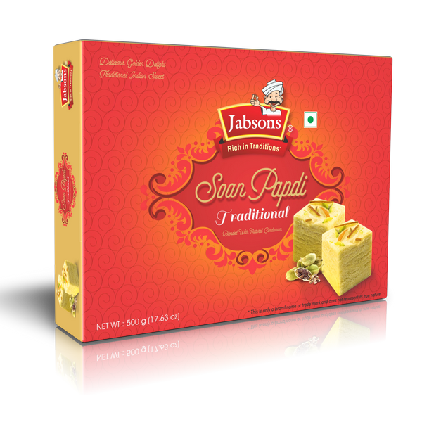 Jabsons Soan Papdi Traditional, 500g BEST BEFORE OCTOBER 31 2024