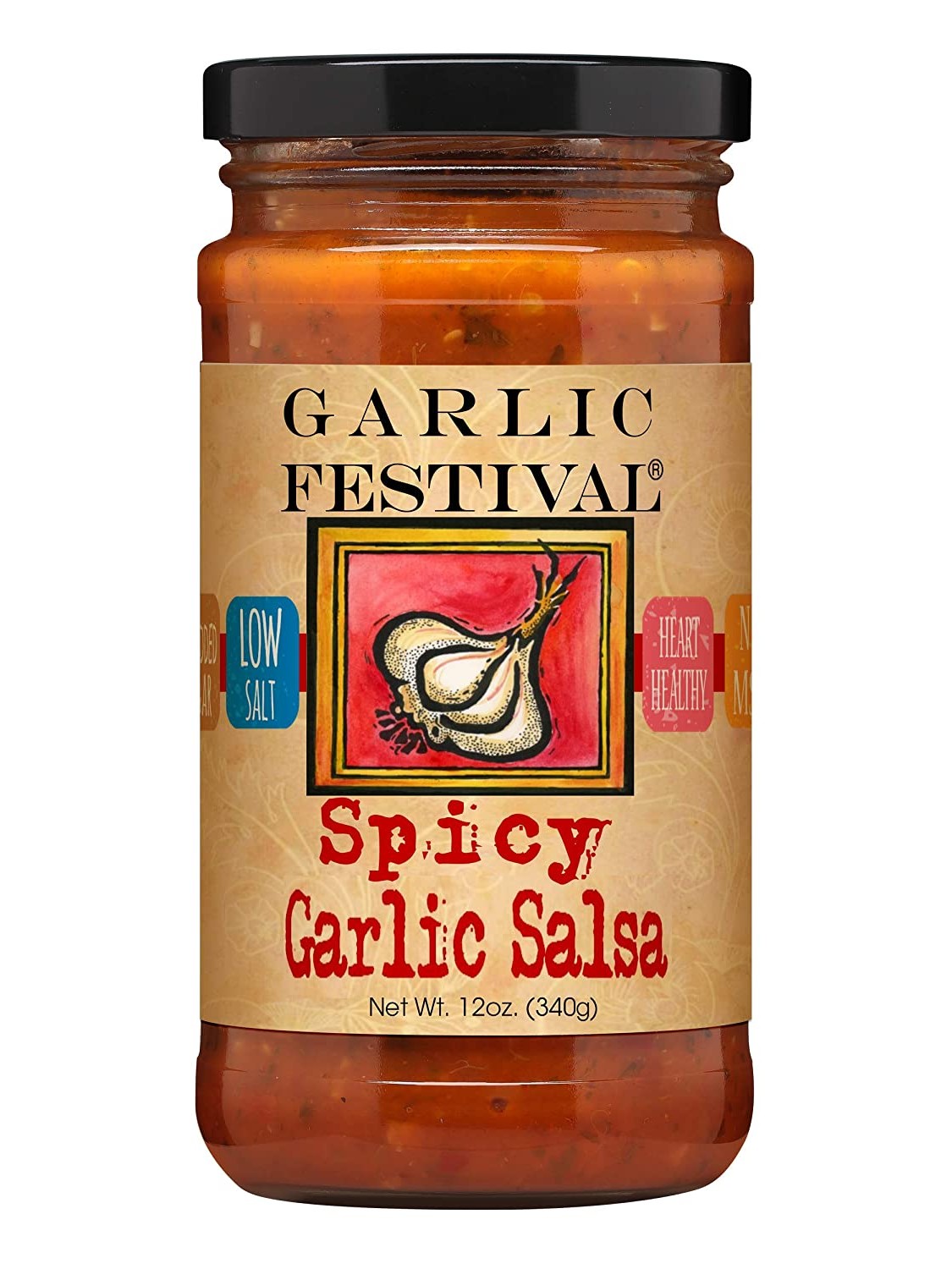 Salsa Spicy Garlic 12 oz Garlic Festival Foods $8.98