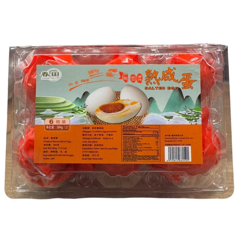 Spring Fiels Salted Egg 384g (6 PCS)