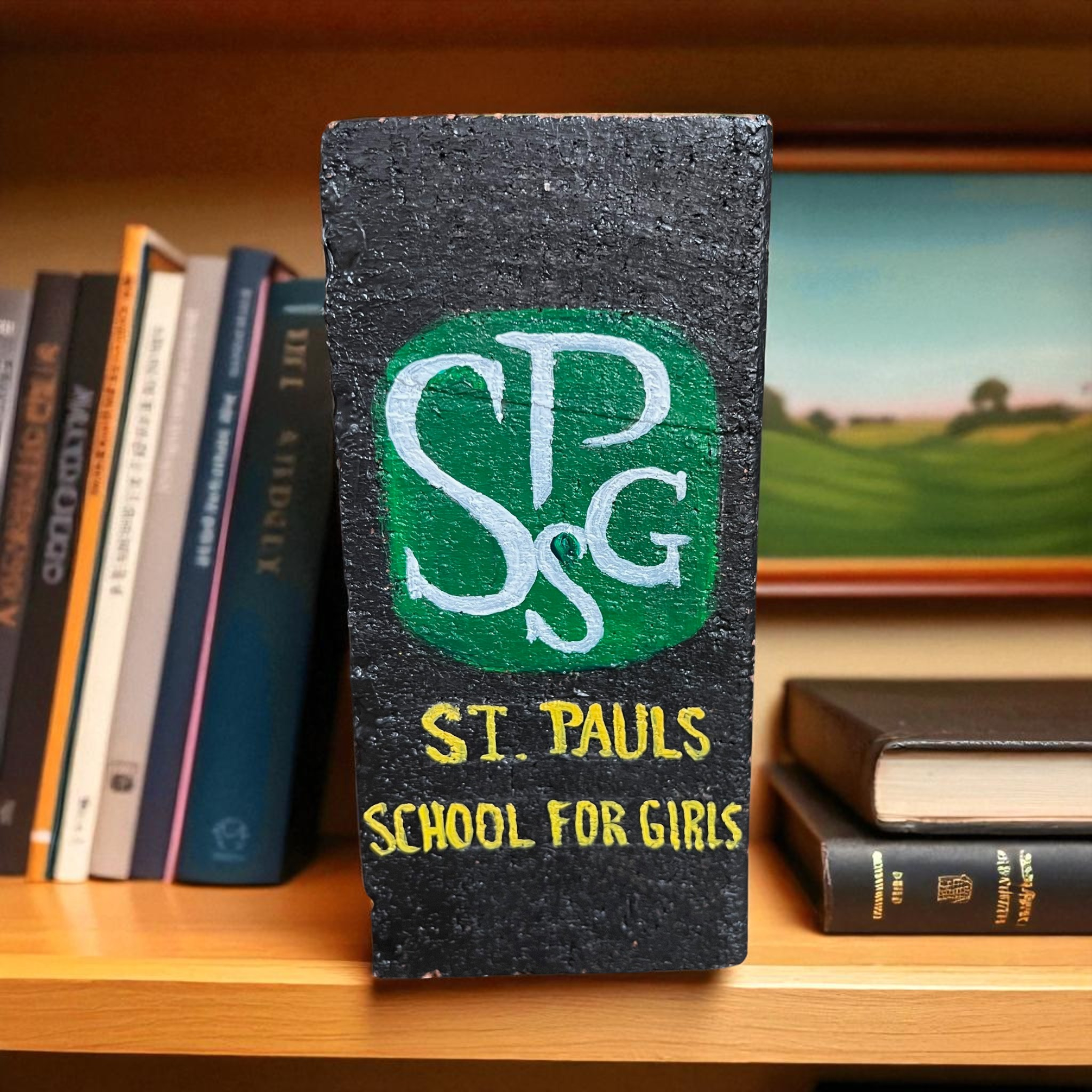 Linda Amtmann Hand Painted Brick- St Pauls School For Girls