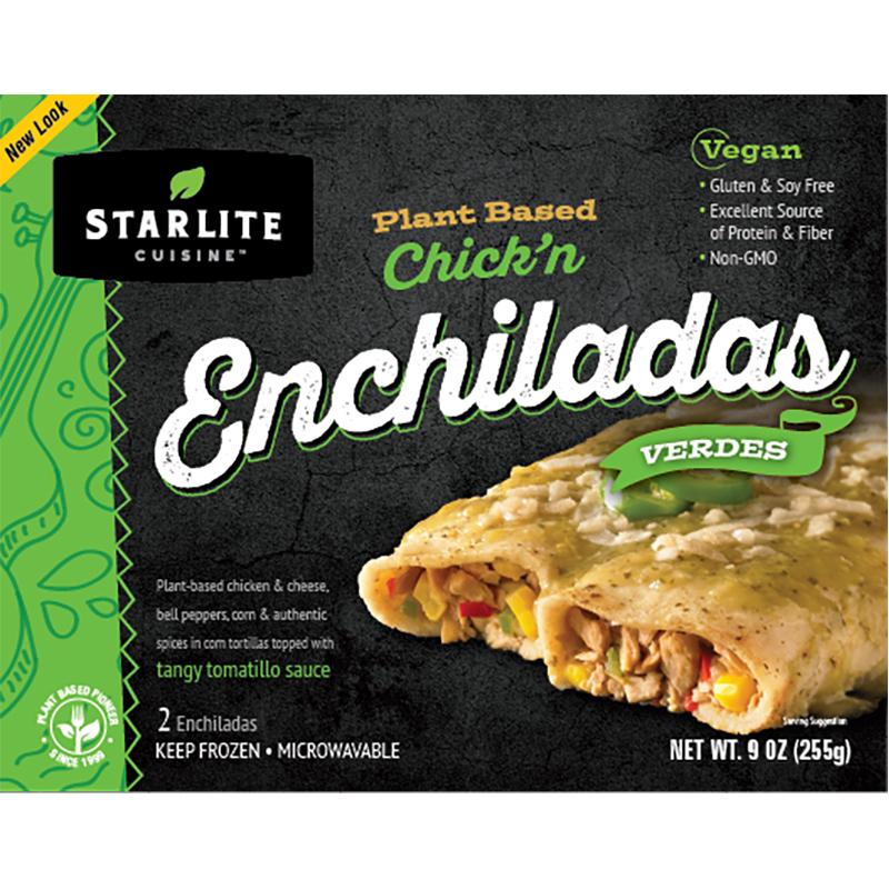 Starlite Cuisine-Plant-Based Chick’n Enchiladas Verdes,9 oz