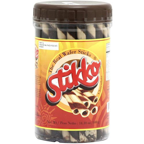 Stikko - Chocolate Wafer Sticks in Jar - 14.1 OZ