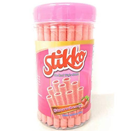 Stikko Strawberry Wafer Stick in Jar - 14.1 OZ