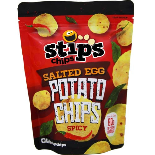 Stips Chips - Salted Egg - Potato Chips Spicy