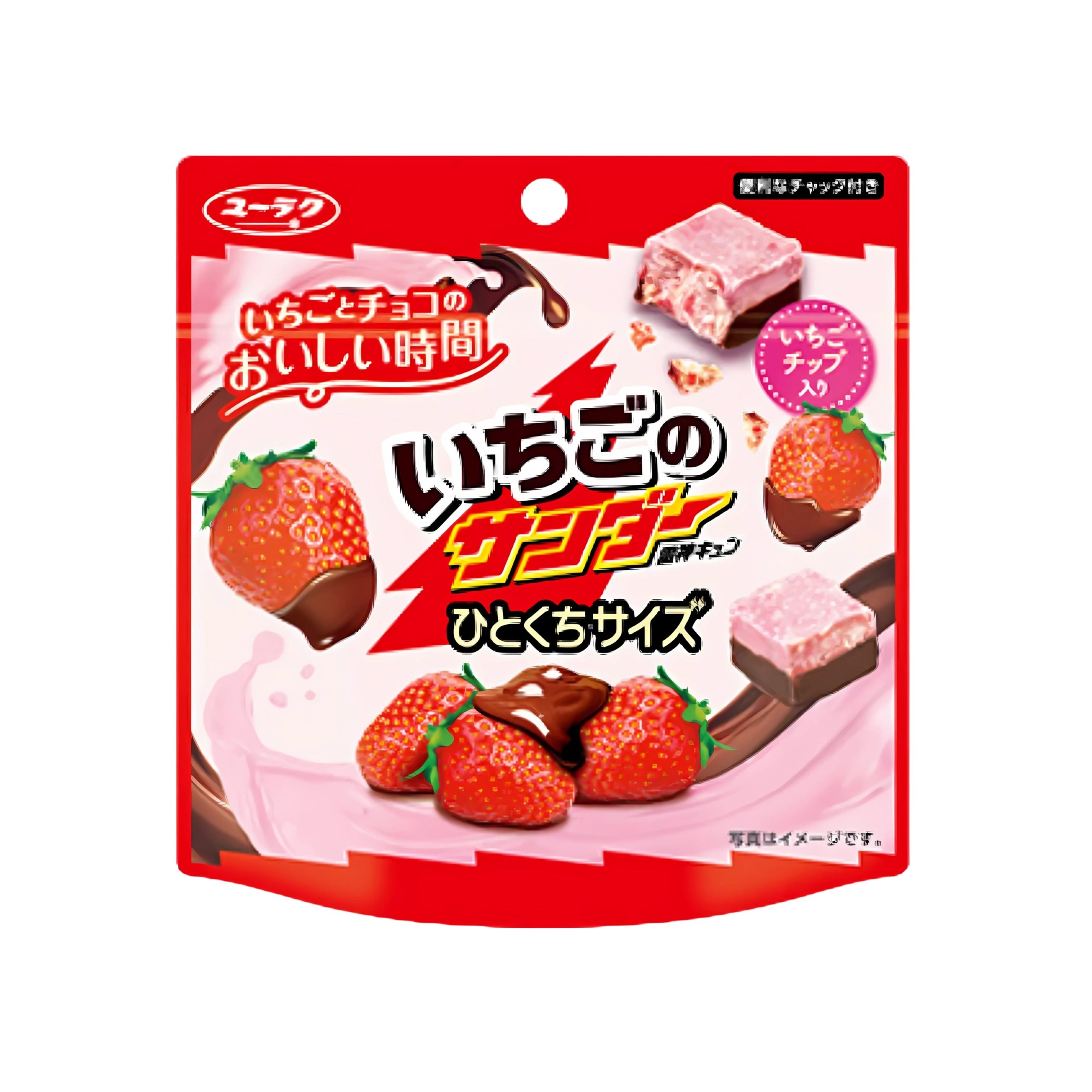 Yuraku Black Thunder Strawberry Hitokuchi (Japan)