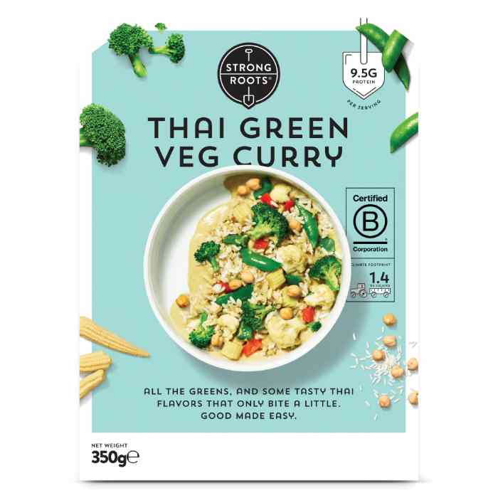 Strong Roots - Thai Green Veg Curry, 10oz