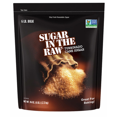 Sugar In The Raw All Natural Raw Turbinado Sugar, 96 oz.
