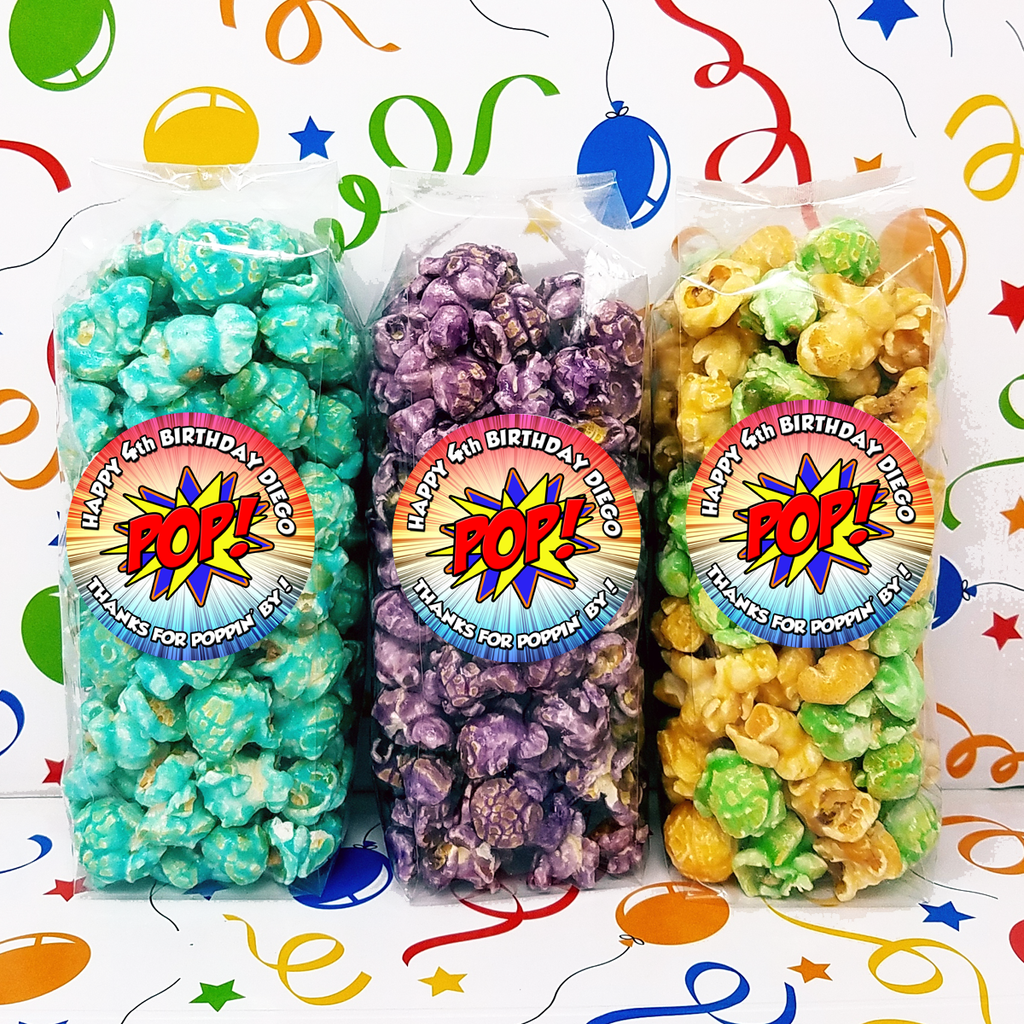 Superhero - Popcorn Party Favor Bags