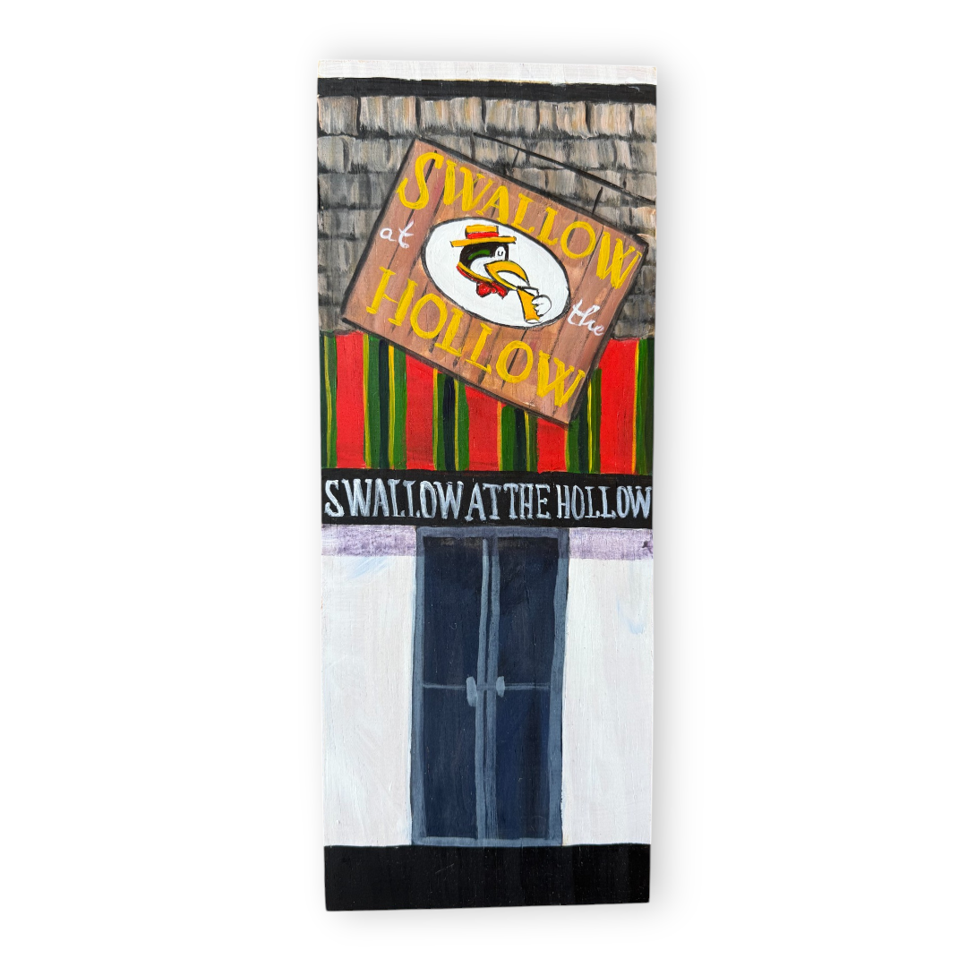 Linda Amtmann Wooden Planks- Swallow at the Hallow