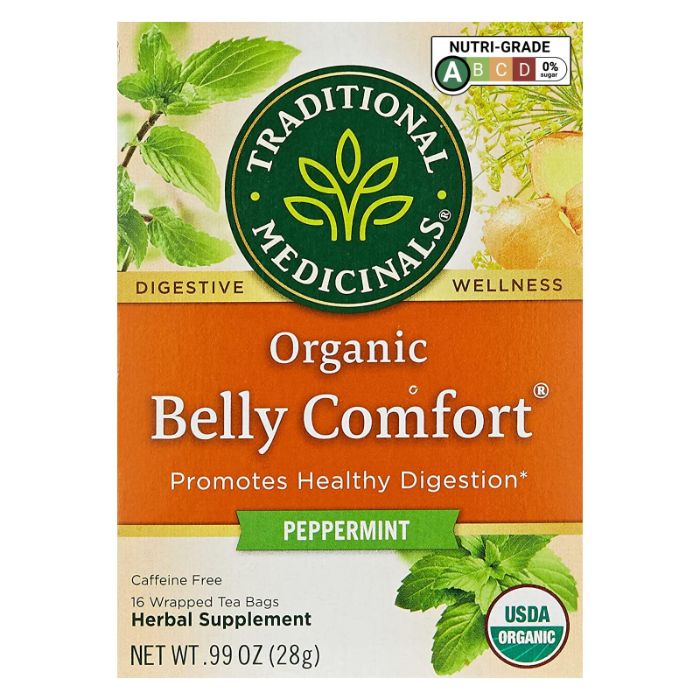 Traditional Medicinals – Belly Comfort Peppermint Tea, 16 Bags | Pack