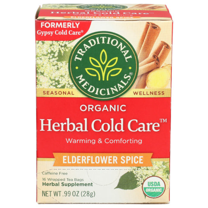 Traditional Medicinals – Herbal Cold Care Organic Tea, 16 Bags | Pack