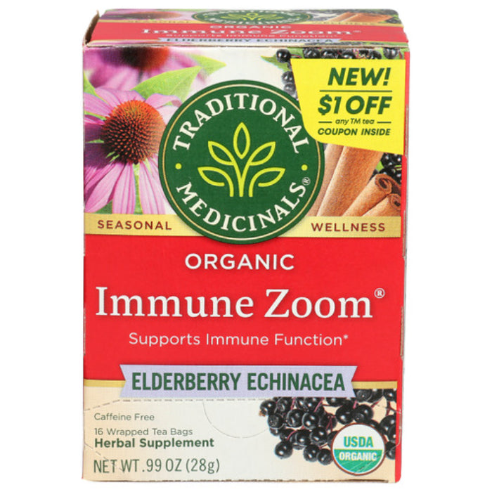Traditional Medicinals – Immune Zoom Tea with Elderberry, 16 Bags | Pa