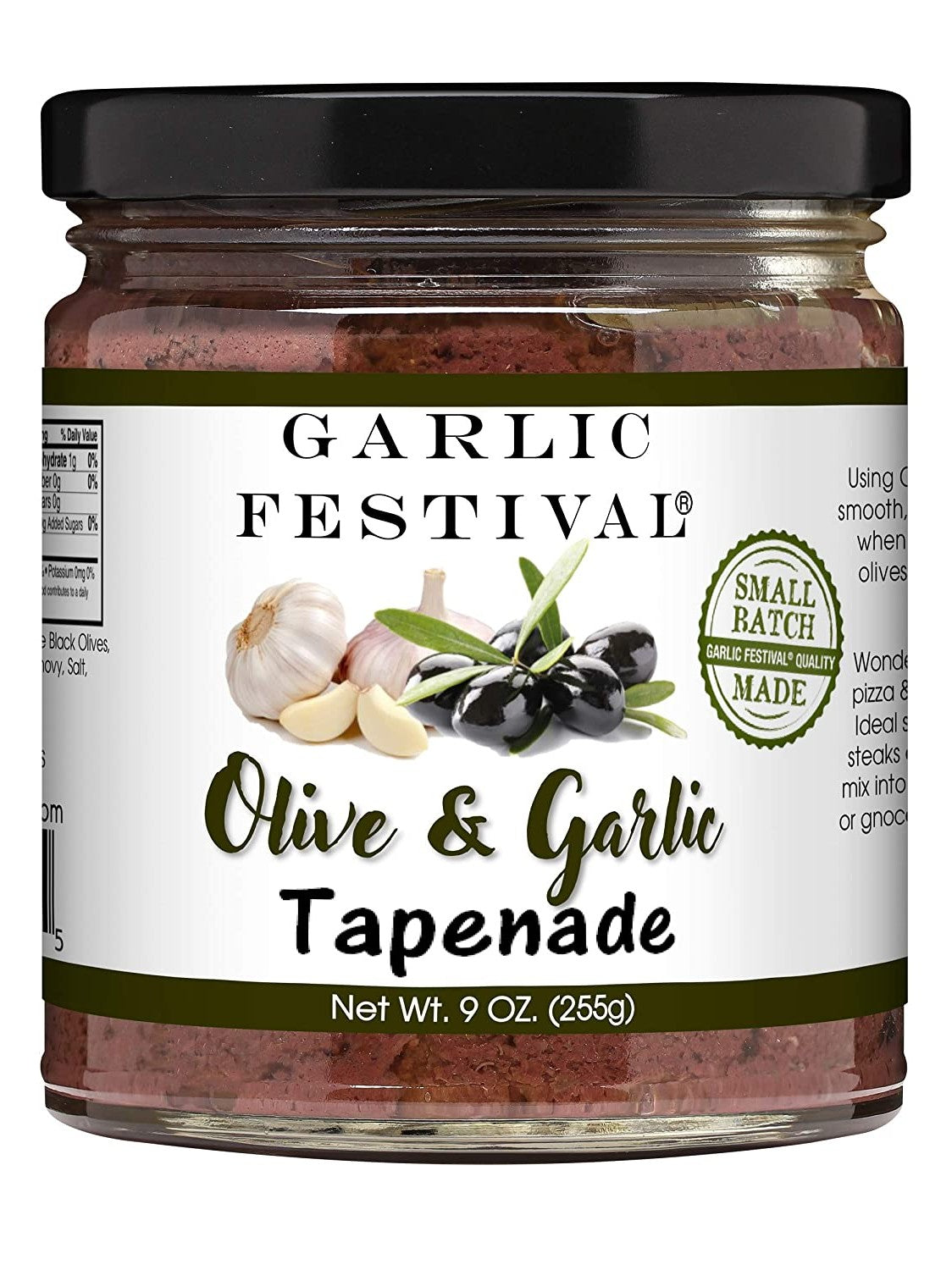 Tapenade Olive & Garlic Garlic Festival Foods 9
