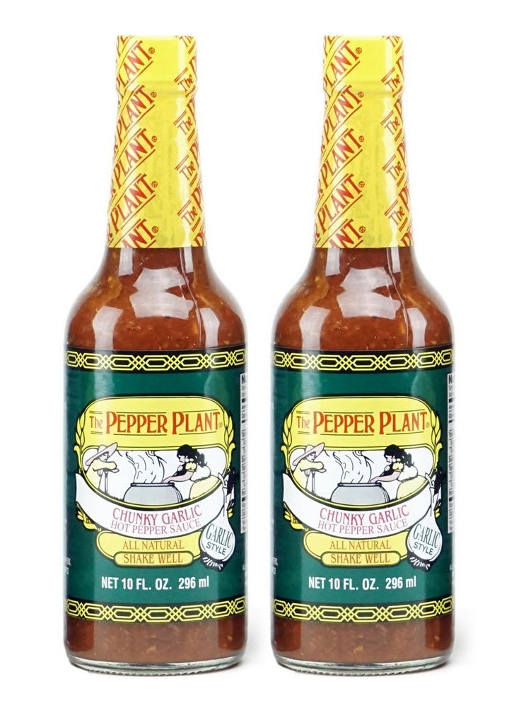 Hot Sauce The Pepper Plant Chunky Garlic 10 oz Set of 2 $12.56