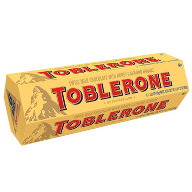 Toblerone Swiss Milk Chocolate Bar, 3.52 oz, 6 Count