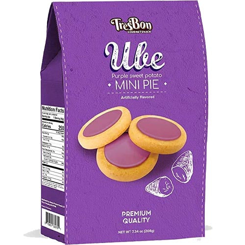 TresBon - UBE - Mini Pie - Premium Quality - 208 G