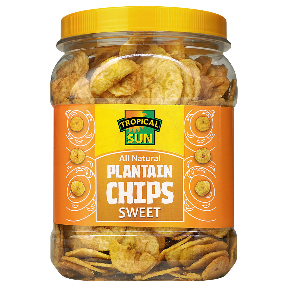 Tropical Sun Plantain Chips - Sweet & Crispy 15oz Snack for Healthy Enjoyment