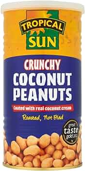 Tropical Sun Coconut Crunchy Peanuts | 330g - Delicious Nutty Snack