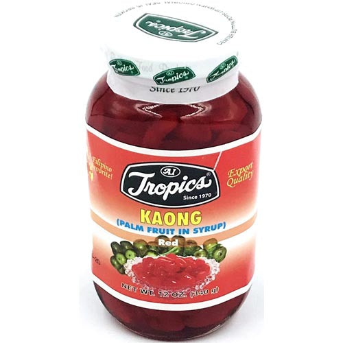 Tropics - Kaong - Palm Fruit in Syrup - Red - 12 OZ