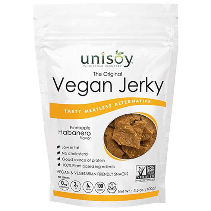 Unisoy - Vegan Pineapple Habanero Jerky | Buy Now at PlantX