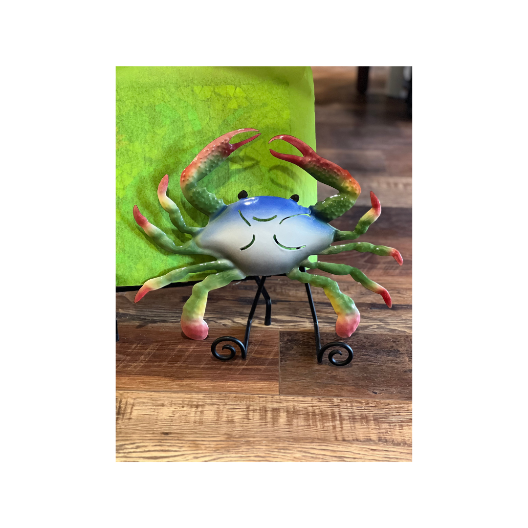 Metal Crab Wall Art (Red, Green, and Blue)