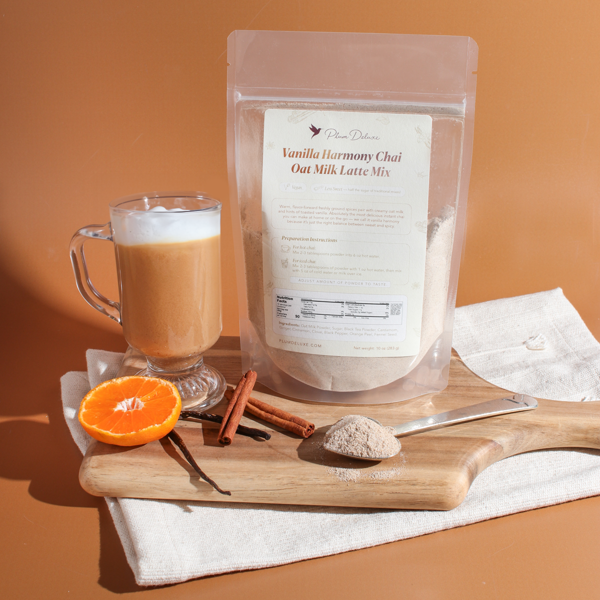 Vanilla Harmony Chai Oat Milk Latte Mix (10 oz)