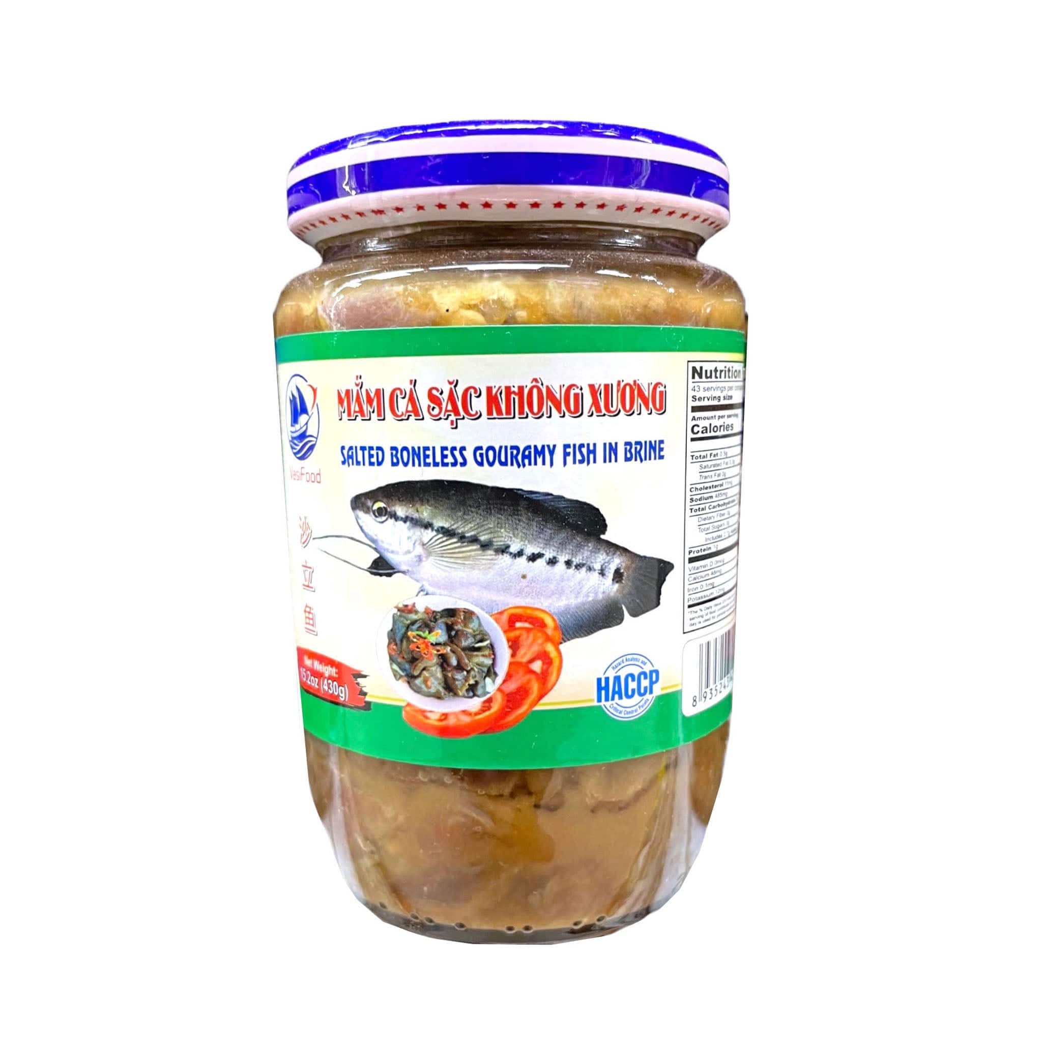 Vas Food Salted Boneless Gouramy Fish in Brine