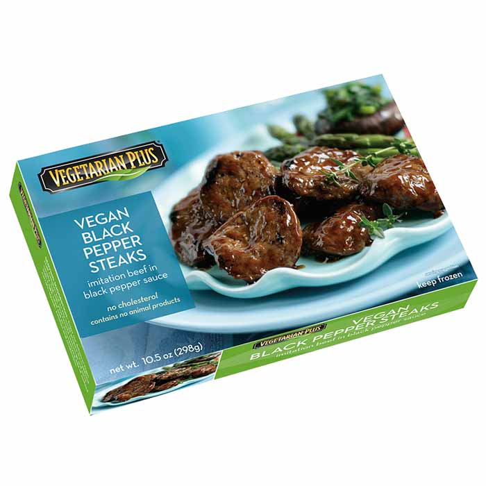 Vegetarian Plus - Vegan Black Pepper Steaks, 10.5oz