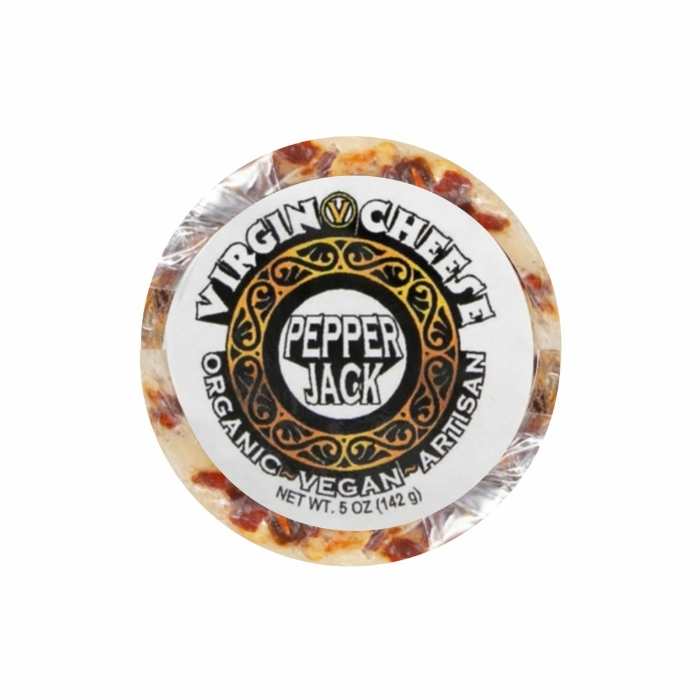 Virgin Cheese - Organic Vegan Artisan Pepper Jack Cheese, 5oz
