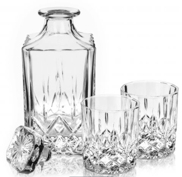 Viski - Admiral™ - Crystal Tumblers and Decanter Set
