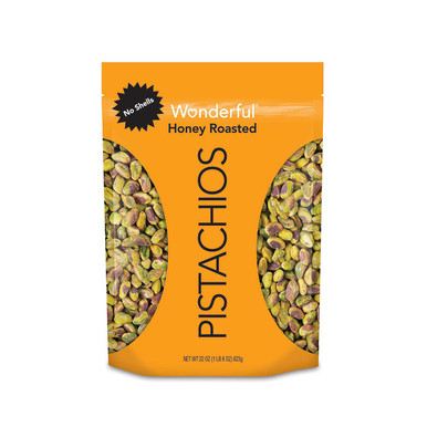 Wonderful Pistachios No Shells Honey Roasted, 22 oz.