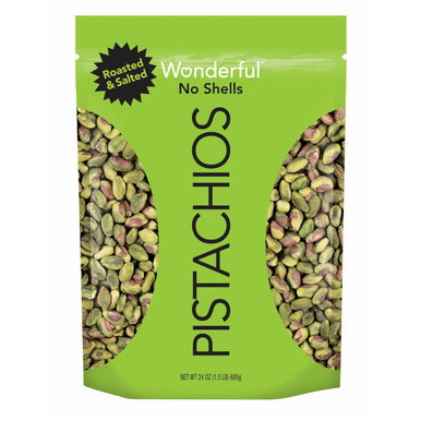 Wonderful Pistachios No Shells Roasted Salted, 24 oz.