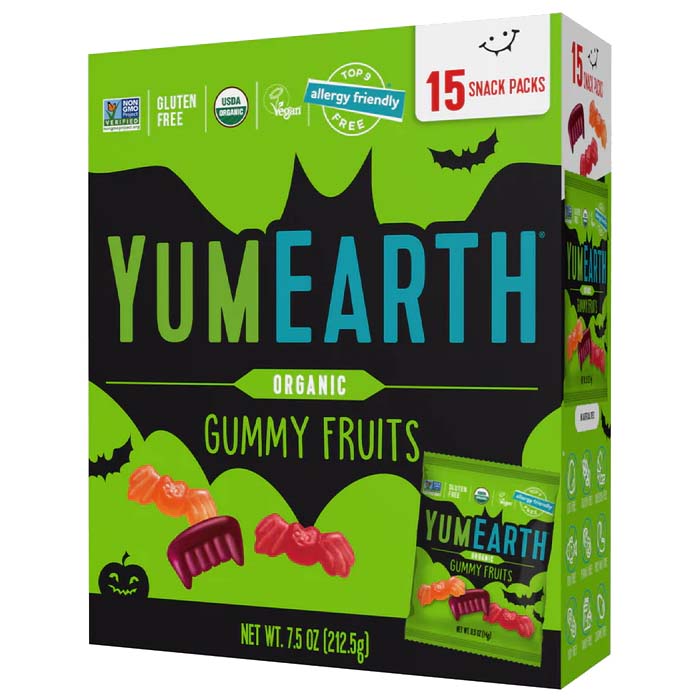 YumEarth Organic Halloween Gummy Fruits - Allergy-Friendly Treats