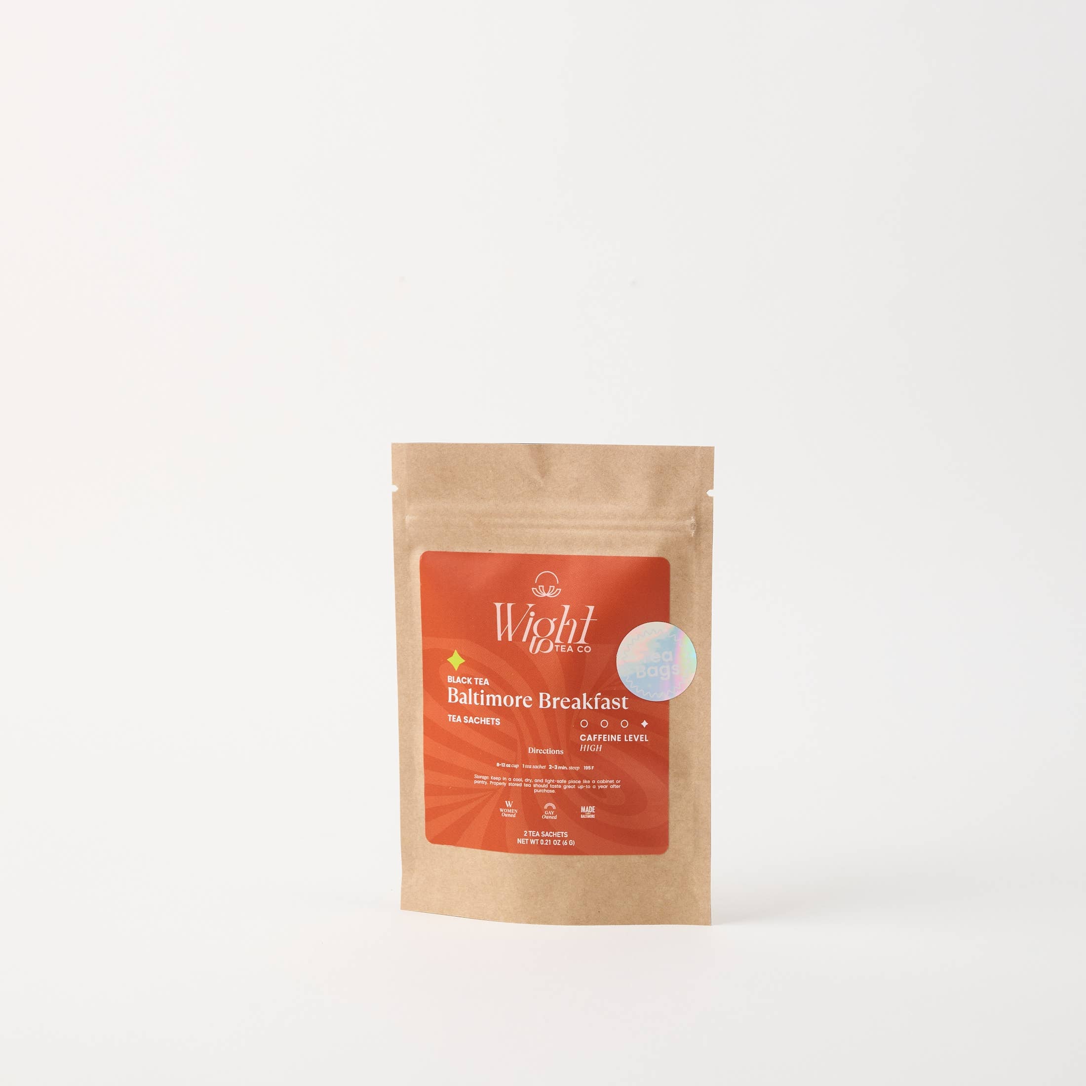 Wight Tea Company - Mini Black Tea Teabag Pouch: English Breakfast