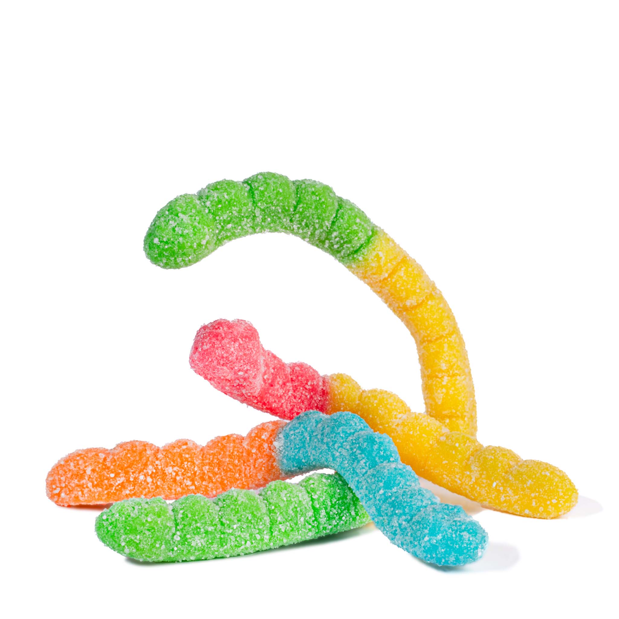 Large Neon Sour Gummi Worms